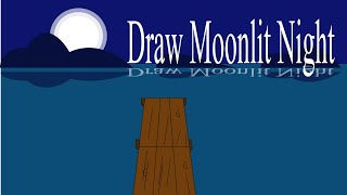 Draw Moonlit Night with Adobe Illustrator Part 01