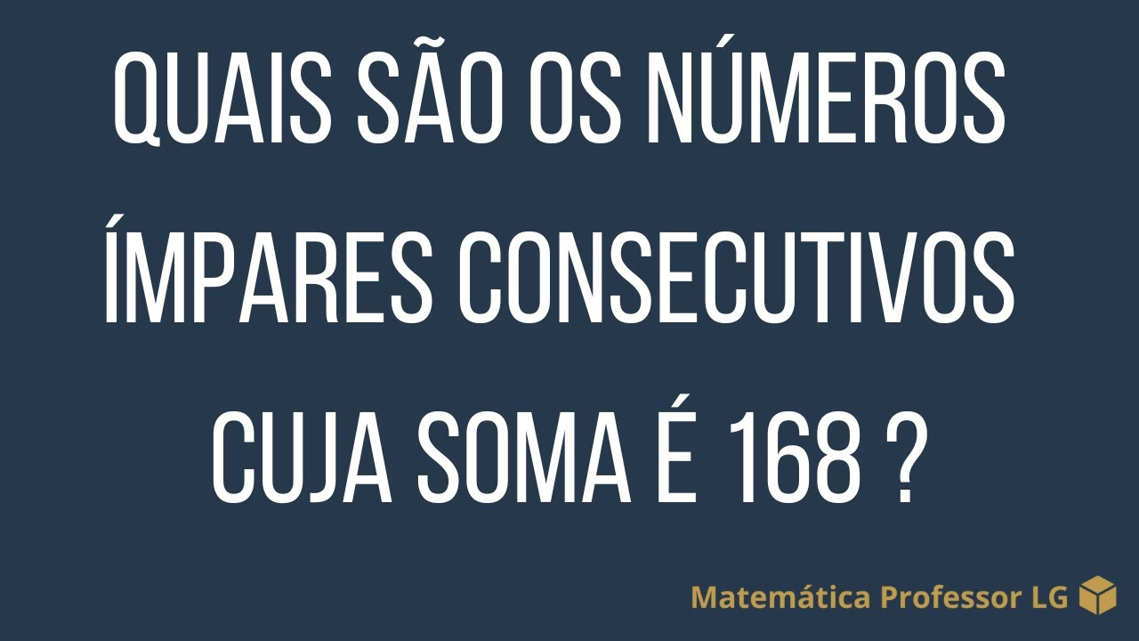 ⭕ Ímpares Consecutivos