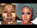 VIRAL ⬆️ BRIDAL MAKEUP TRANSFORMATION 😳 GELE AND MAKEUP TRANSFORMATION