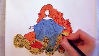 Как нарисовать осень