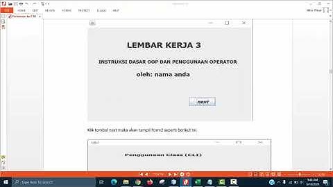 Pembelajaran Jarak Jauh Praktikum Pemrograman Berorientasi Objek (PBO)-Pertemuan 3 Kls XII
