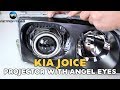 Kia Joice | Bi-Xenon HID Projector & Angel Eyes Headlight Upgrade installation