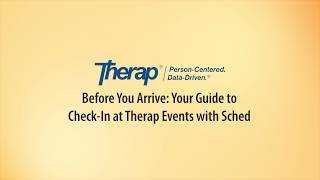 Before You Arrive: Your Guide to Check-In at Therap Events with Sched