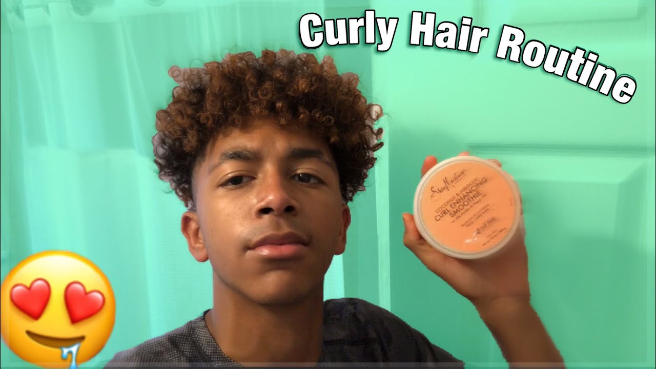 Curly Hair Routine For Men!! - YouTube