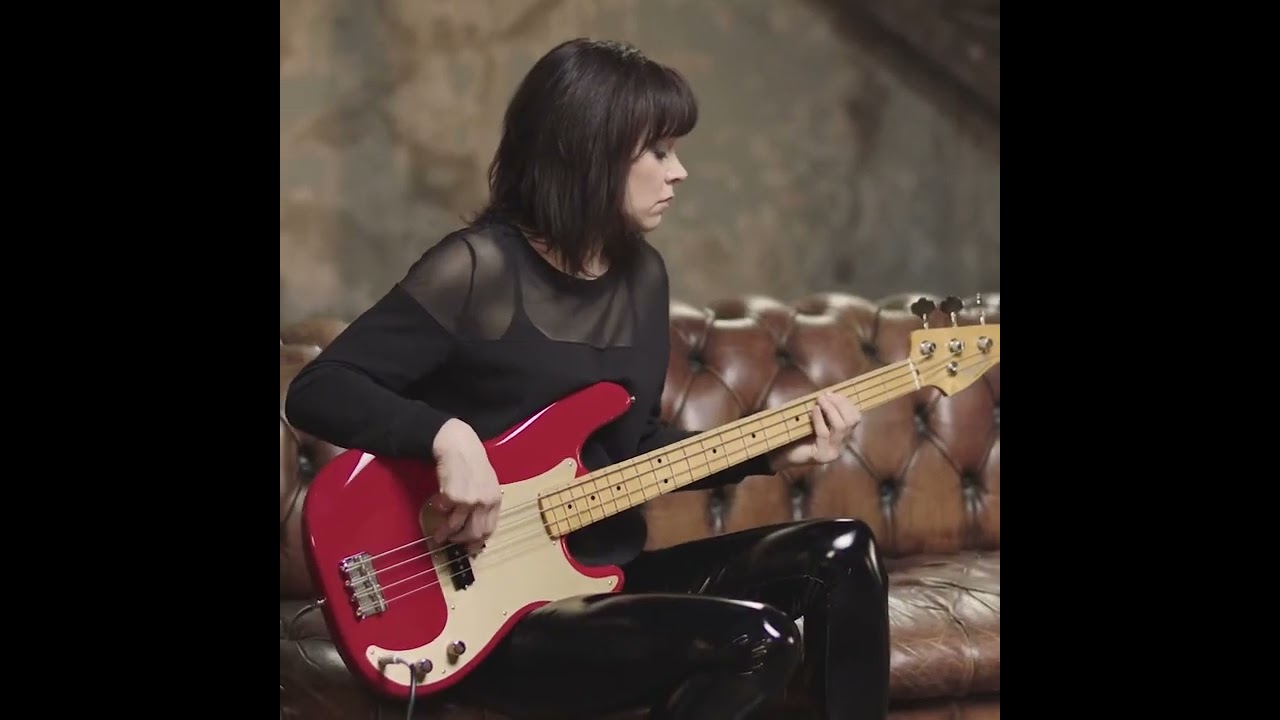 Simone Marie Butler in vinyl pants 