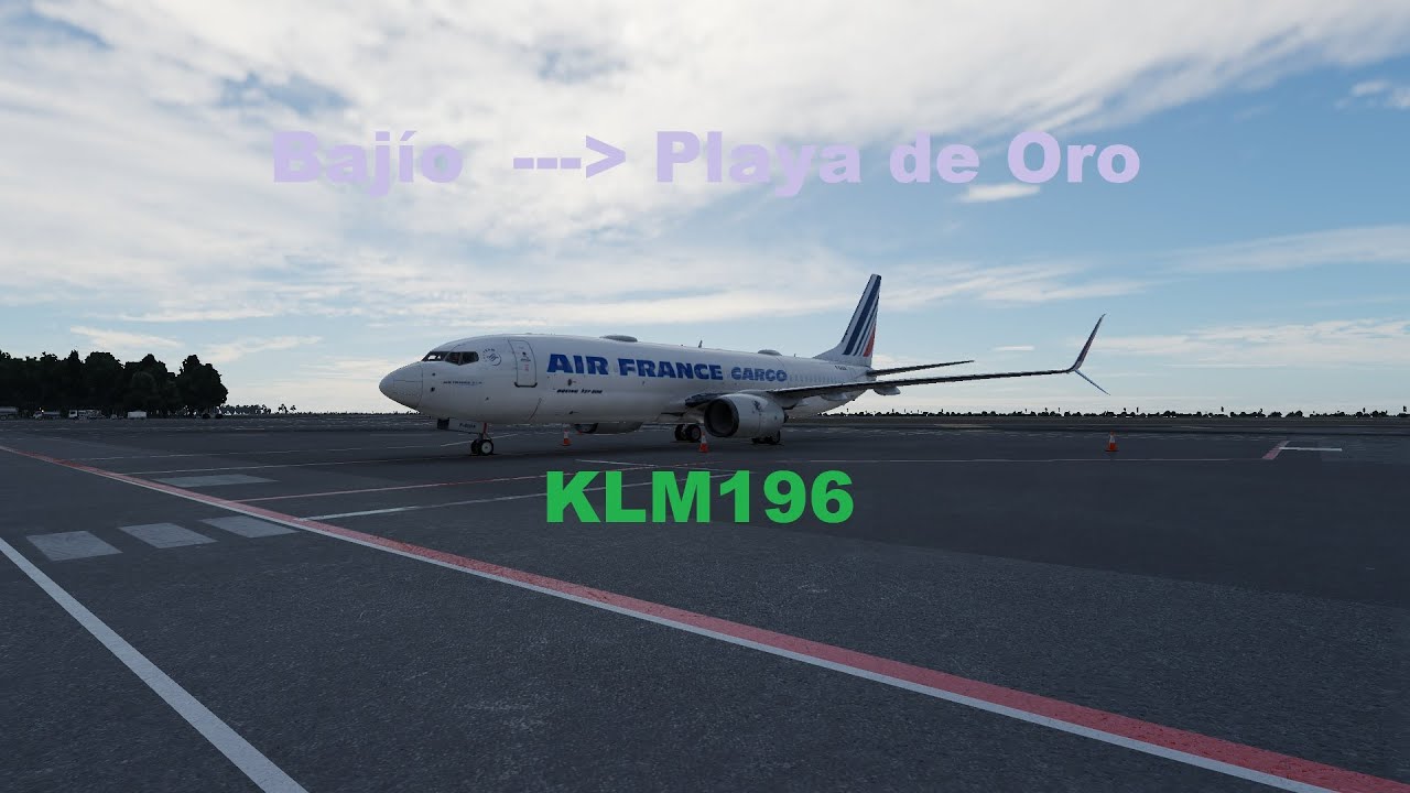 Гуанахуато (MMLO)  --- Плая-де-Оро (MMZO) b738 Air France cargo