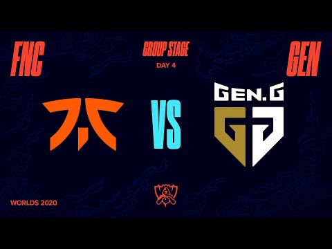 FNC vs GEN | Worlds Group Stage Day 4 | Fnatic vs Gen.G (2020)