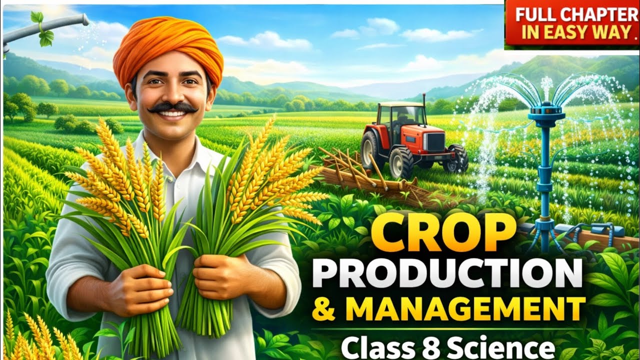 Class 8 Science Chapter 1 Crop Production and Management (animation)| NCERT CBSE