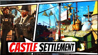 LORE-FRIENDLY, THE CASTLE SETTLEMENT | Fallout 4 | Sim Settlement Mod | Player Housing | Tour