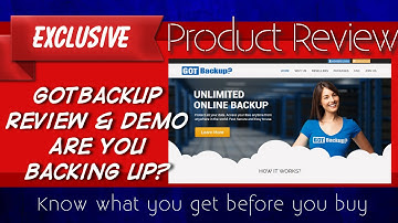 How to Setup GotBackUp from GVO - a Got Backup Demo and Review