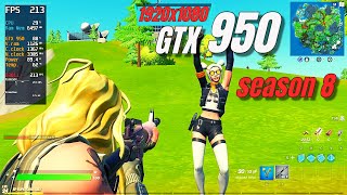 GTX 950 / Fortnite - Season 8 / 1080p / Performance Mode (FPS BOOST)