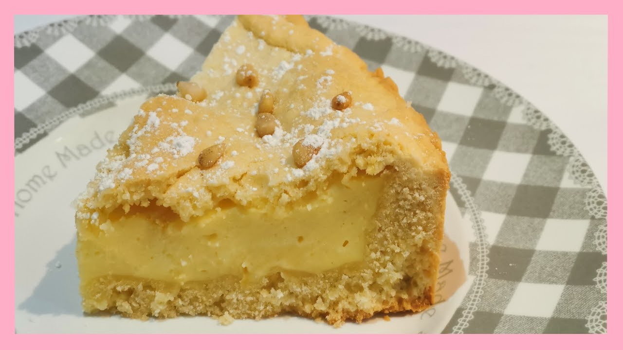 Torta Della Nonna Tarte Italienne A La Creme Patissiere Citronnee Youtube