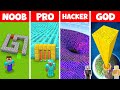 Minecraft MAZE BASE HOUSE : NOOB vs PRO vs HACKER vs GOD BUILDING! GIANT SECRET MAZE / Animation