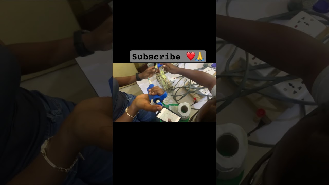 MSc. Biochemistry student in the lab 