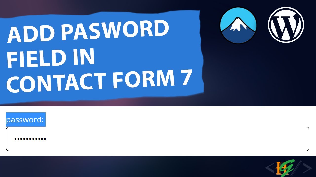 How to Add Contact Form 7 Password Field in WordPress - YouTube