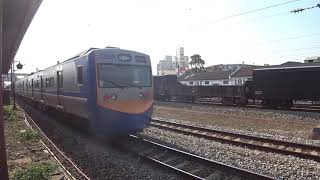 2173次區間車與7202次貨物列車在斗南車站交會 20210202