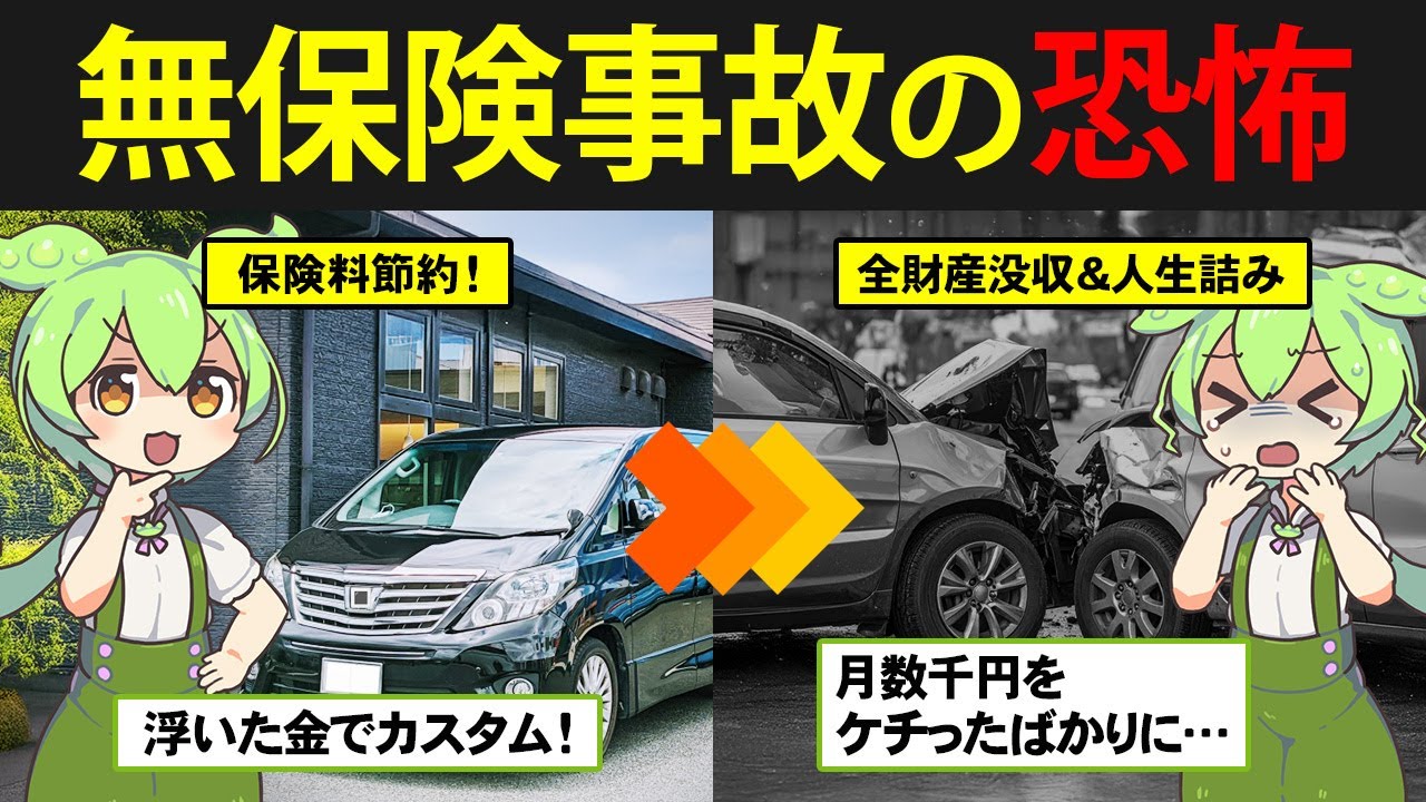 任意保険未加入で事故ったずんだもんの末路