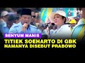 Senyum Manis Titiek Soeharto Namanya Disebut Prabowo, Bikin Satu Stadion Bergemuruh