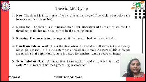 Suchithra C ,Assistant professor,  AI&DS| Lecture  video | SNS  Institution