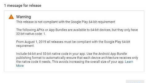 how to solve google console warning , when you publishing your game on play store #unity
