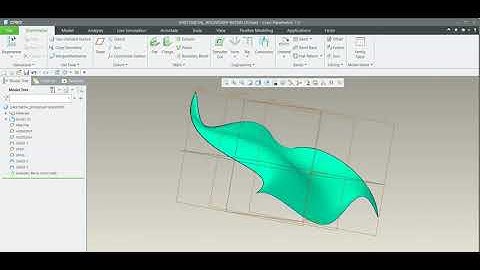 Sheetmetal-Boundary Blend  tool PTC Creo Basics