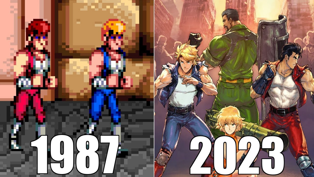 Evolution of Double Dragon Games 1987 2023