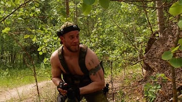 Military base  laser tag scenario with Digital Flag device