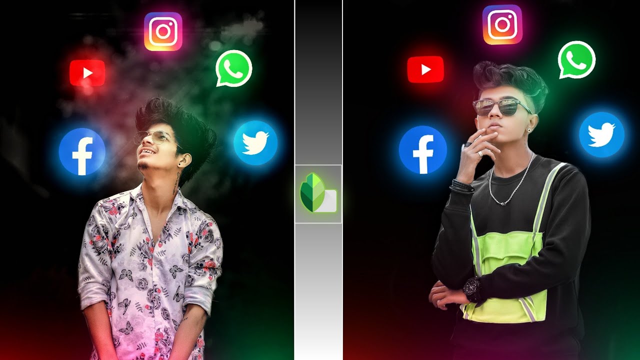 Snapseed Social Media Icon Photo Editing || Snapseed Creative Photo Editing - vk editz