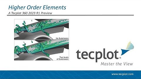 Higher-Order Elements in Tecplot 360 Beta