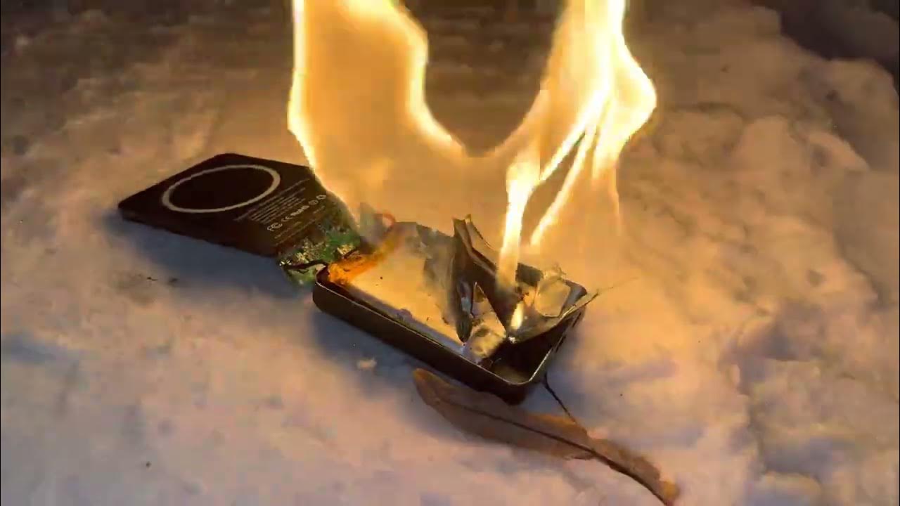 What happens when you puncture Lithium ion battery YouTube