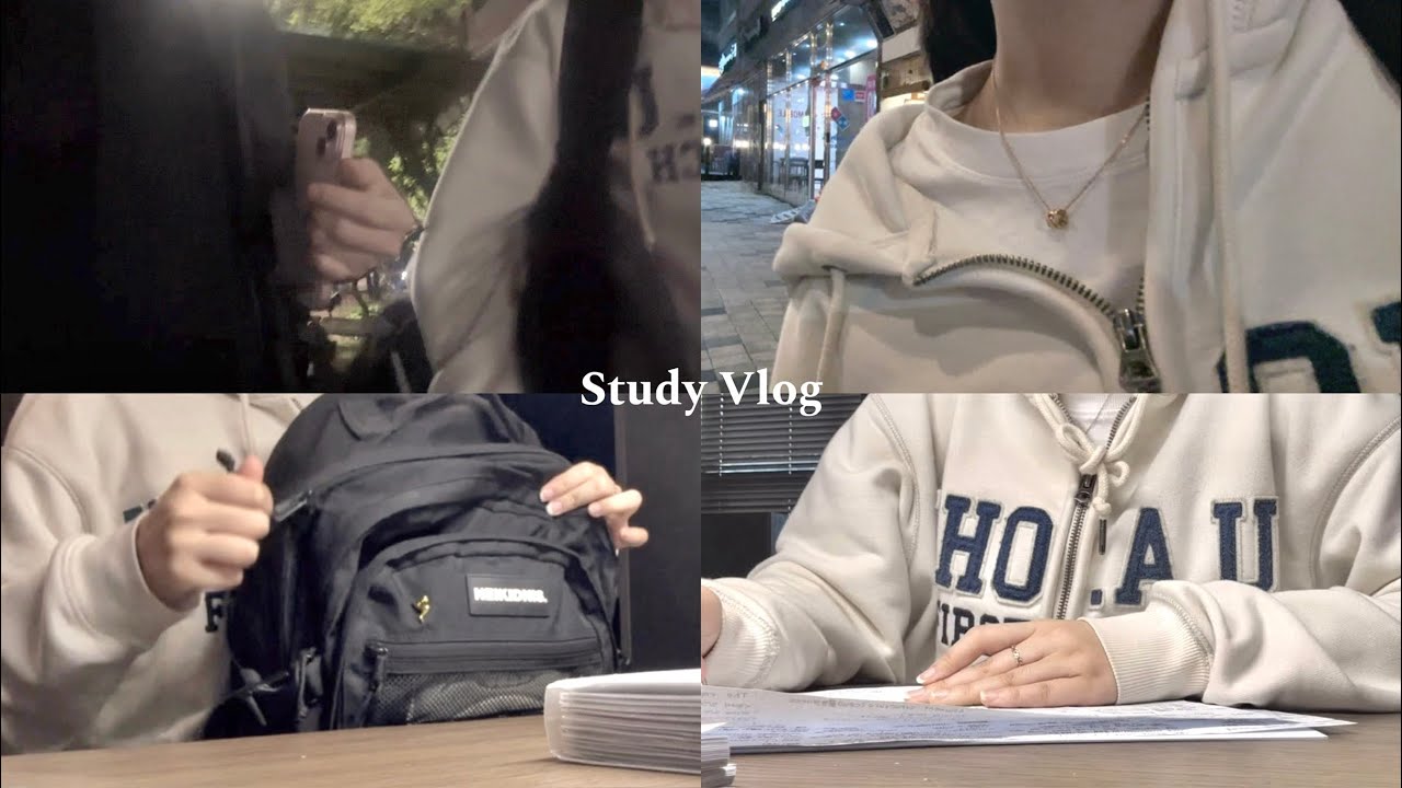 vlog | 시험 D-7 고2 브이로그 / 국제고생 시험기간 브이로그 / 08