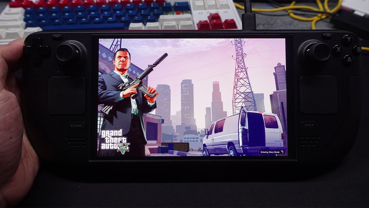 Grand Theft Auto V Enhanced Steam Deck Oled Gameplay - YouTube