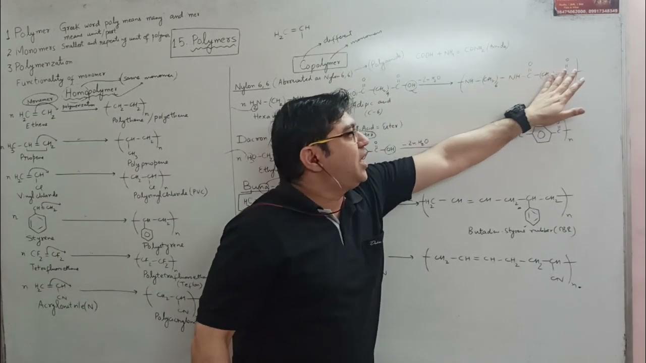 Polymers // Polymers class 1 // Define polymer and various examples YouTube