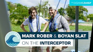 "Hey Siri, start the Interceptor” | Mark Rober & Boyan Slat | #TeamSeas x The Ocean Cleanup