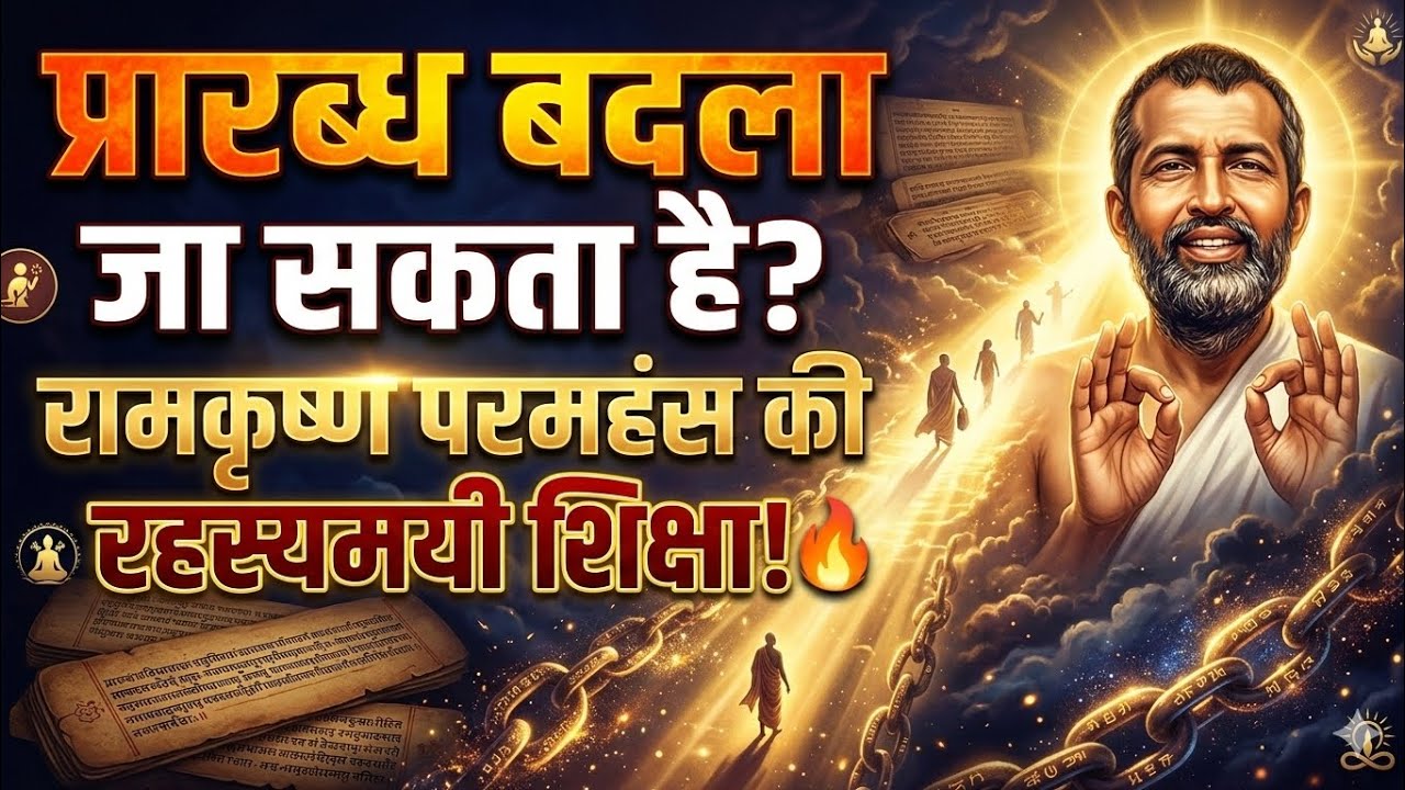 क्या प्रारब्ध सच में बदला जा सकता है? रामकृष्ण परमहंस की गहरी आध्यात्मिक सच्चाई! ⚡🕉️
