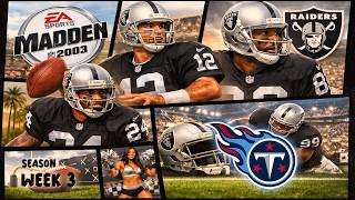 NFL Madden 2003 🏈 Season I Week