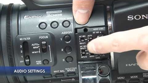Video camera instructions Sony HDR AX2000