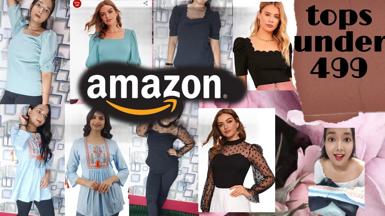 Amazon tops haul || TOPS UNDER 499-/ || TRENDIEST TOPS 2021 || AMAZON CLOTHING HAUL UNDER 500 ||