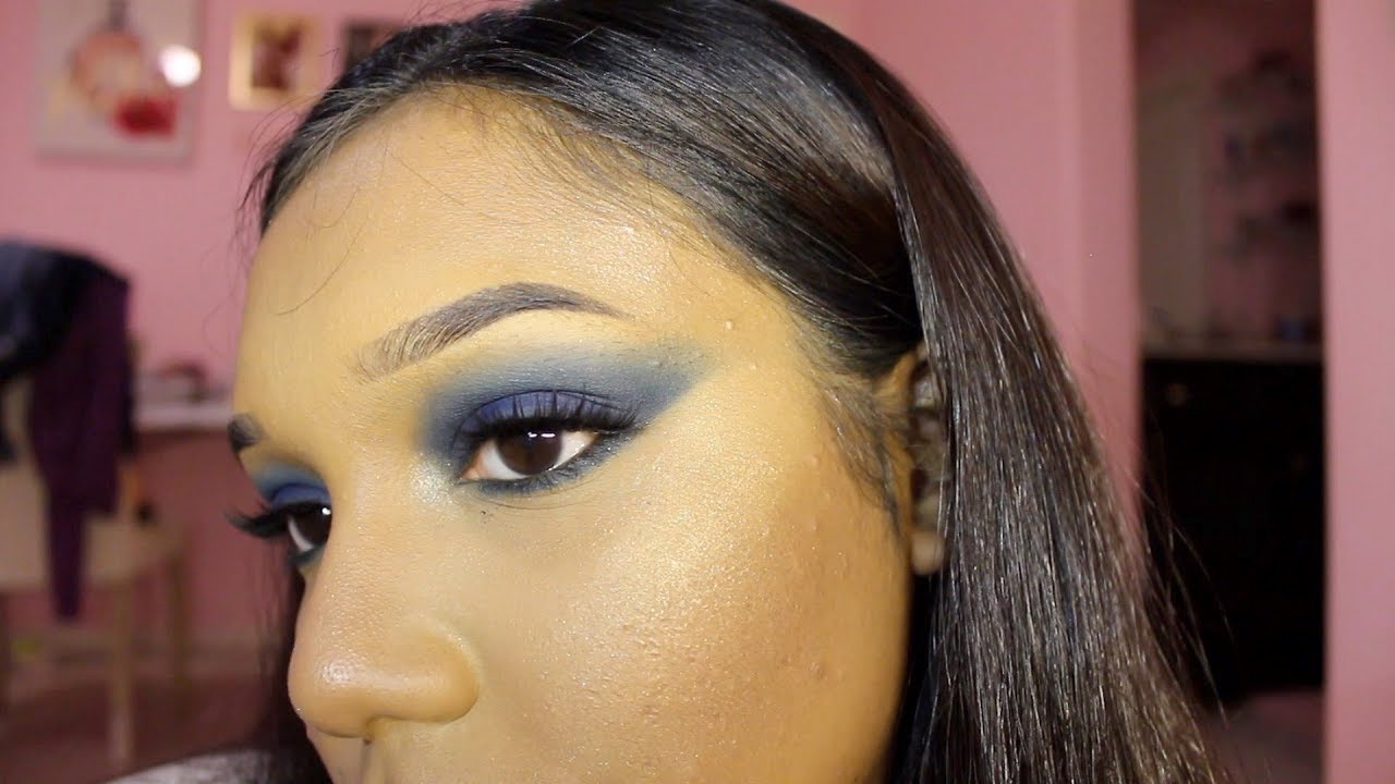 Navy Blue Eyeshadow Tutorial YouTube