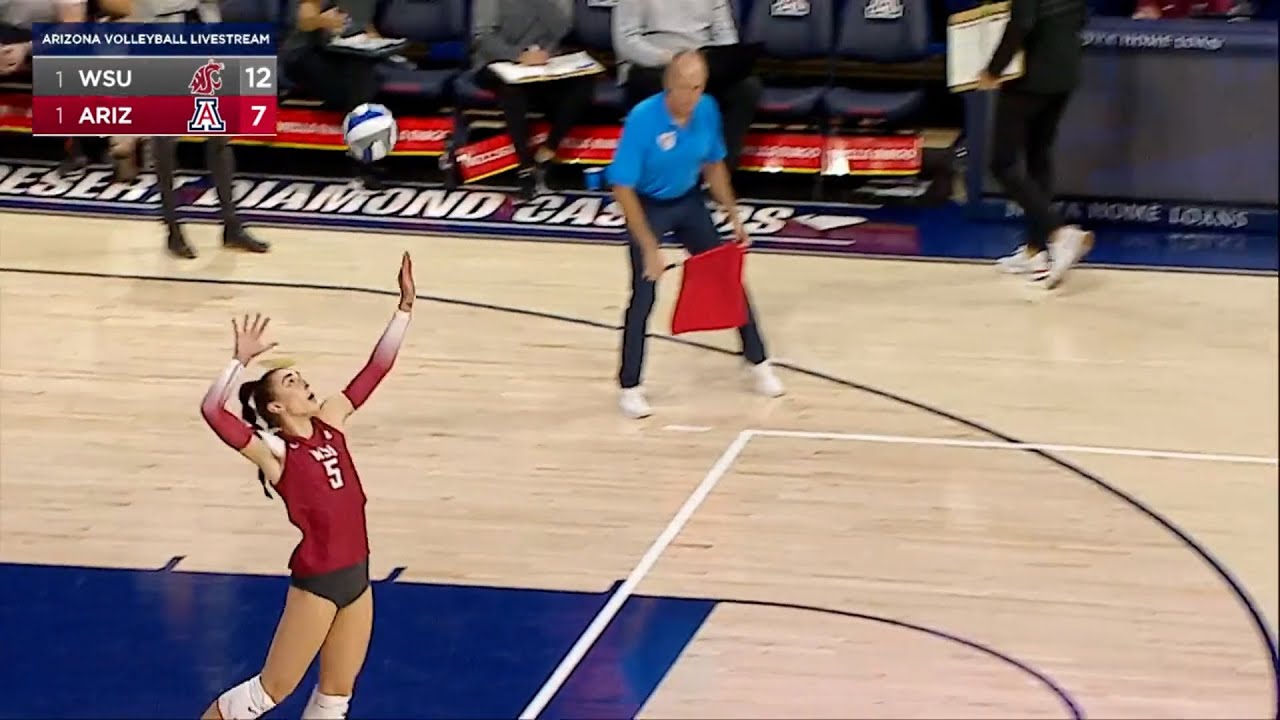 WSU Volleyball Highlights at Arizona 11/13/22