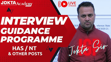 Interview Guidance Programme by Jokta Sir | Live Recorded Session | Jokta Academy | All HP Exams