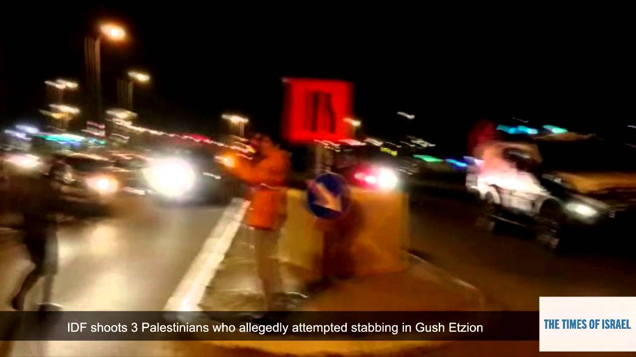 Three Palestinians attempt to stab soldiers at Gush Etzion junction times of israel right wing