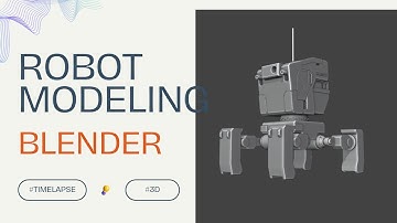 Blender 3D Robot Modeling Time-Lapse | Creative Design
