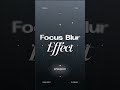 Crea el efecto Focus Blur en Photoshop 🔥🤯 #Design #Photoshop #Tutorial #3dcompositing #psd
