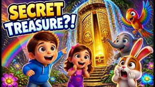 THEY FOUND A SECRET TREASURE! 🌈 | Magical Forest Adventure for Kids | 3D Cartoon Story