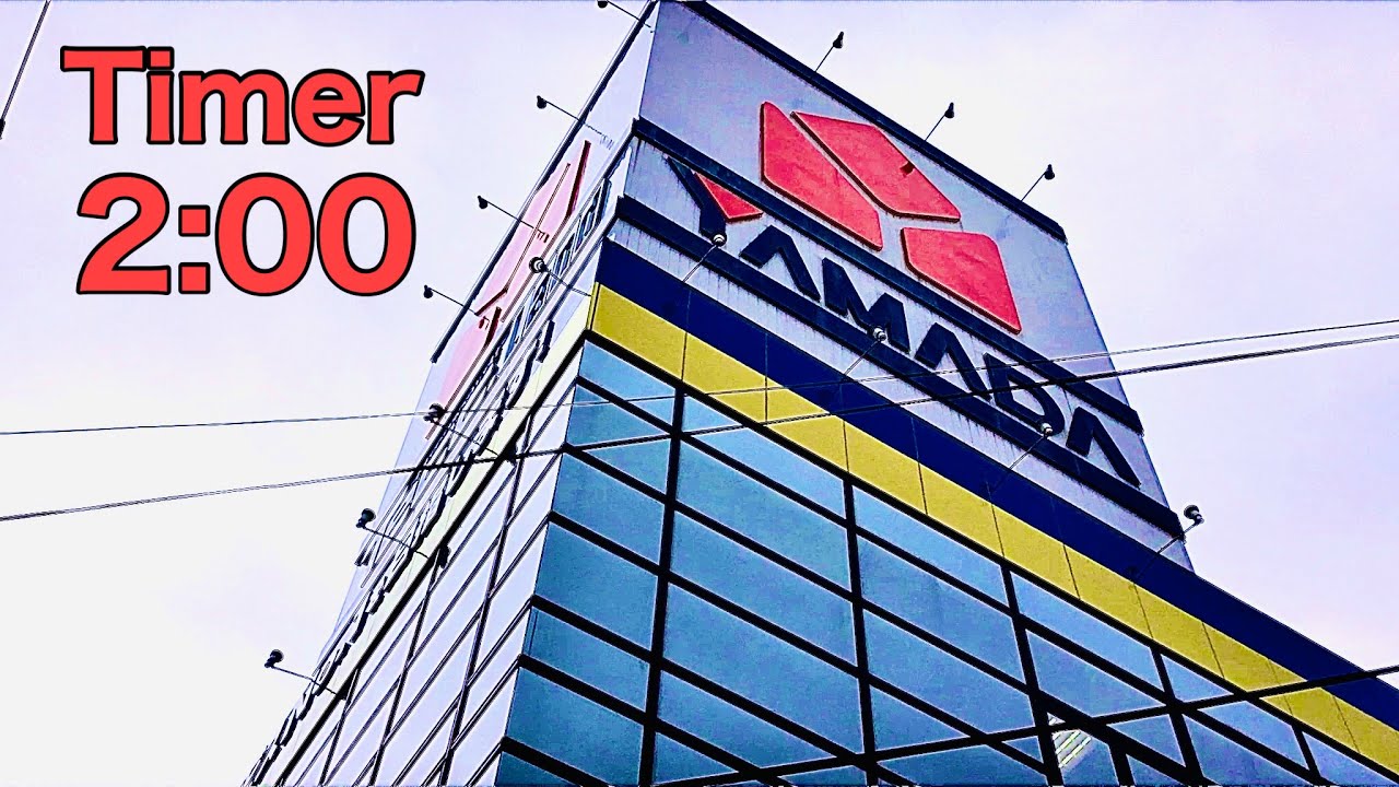 Timer 2 minutes movie .Flat Indoor parking lot .Yamada Denki tech land Sapporo Tonden .In .