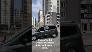 Son Dakika Kayseride 4.6 Şiddetinde Deprem