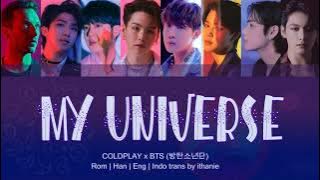 COLDPLAY X BTS  - MY UNIVERSE (Lirik Terjemahan Indonesia)