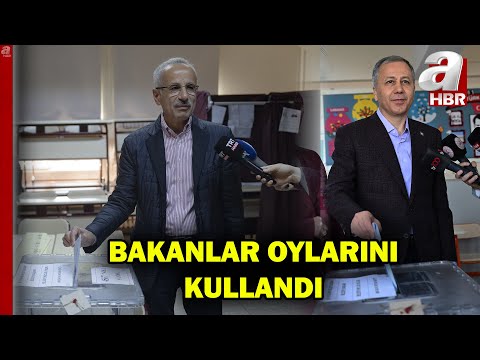 Türkiye sandık başında! Bakanlar oylarını kullandı | A Haber