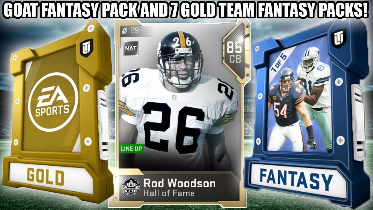 PRE ORDER GOAT PLAYER FANTASY PACK AND 7 GOLD TEAM FANTASY'S! MADDEN